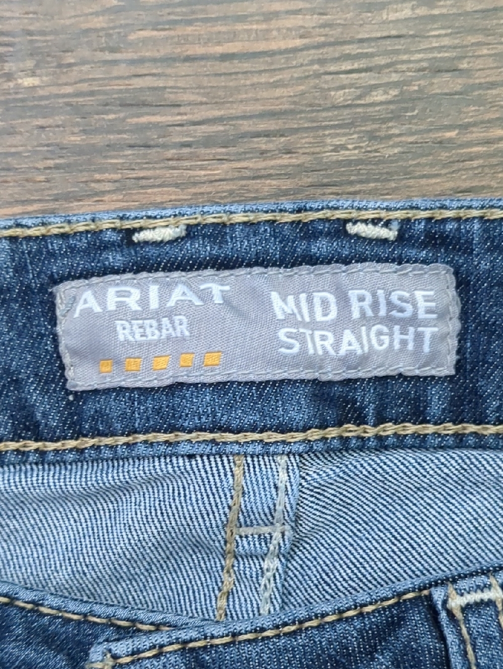 ARIAT Mid Rise Straight Women's Blue Carpenter Jeans, Size 28S, 28 Short - Picture 5 of 8